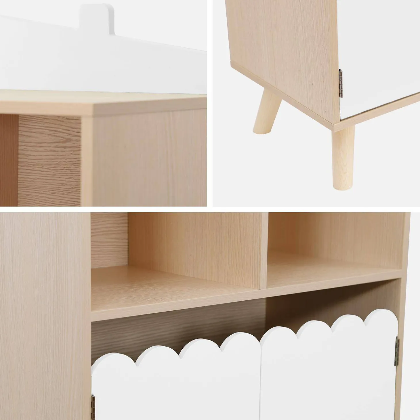 Librería infantil de 2 estantes y 2 puertas