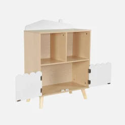 Librería infantil de 2 estantes y 2 puertas