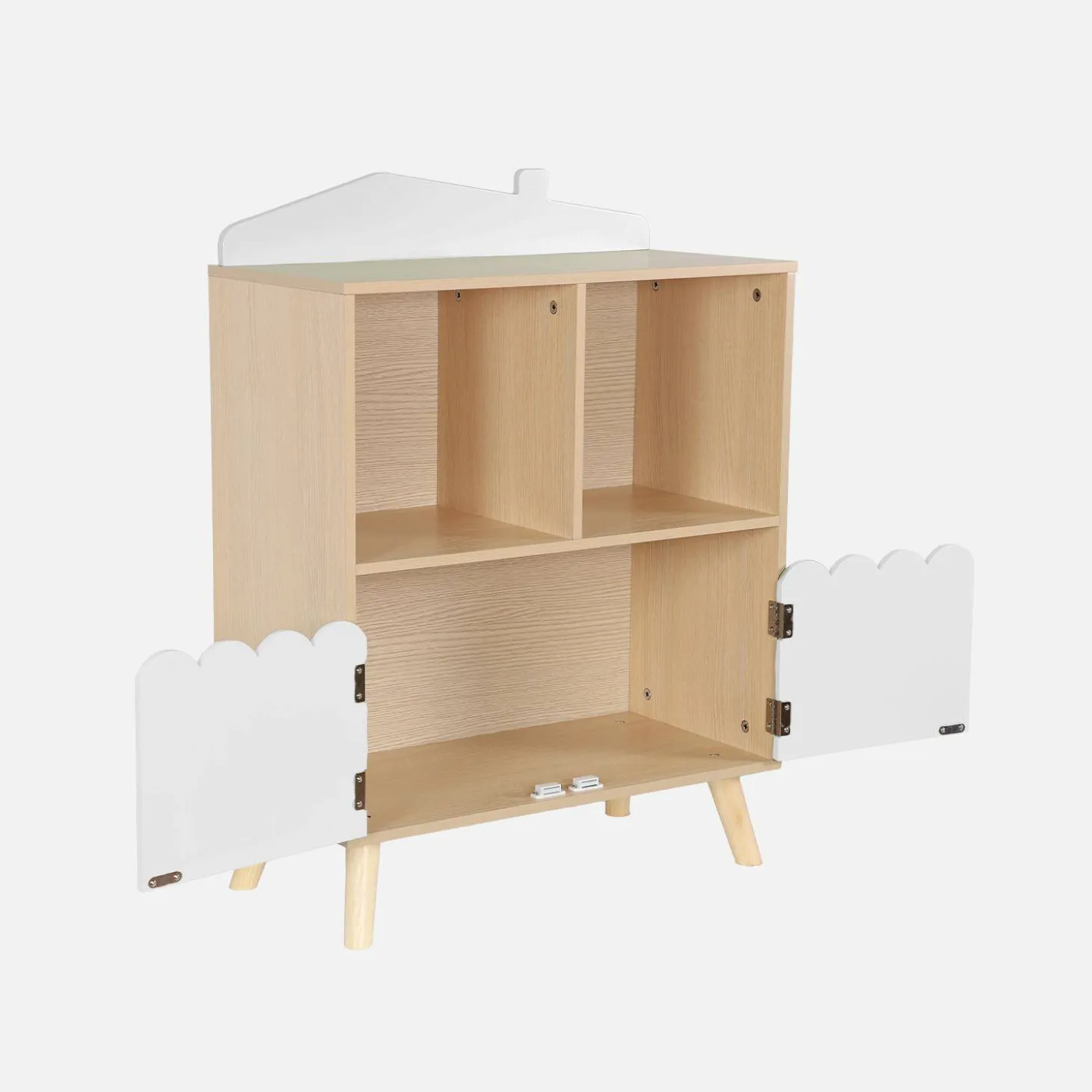 Librería infantil de 2 estantes y 2 puertas