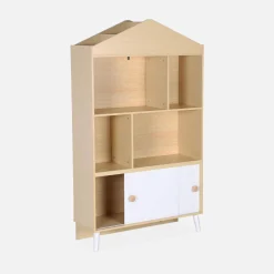 Librería infantil de 2 puertas, estantes