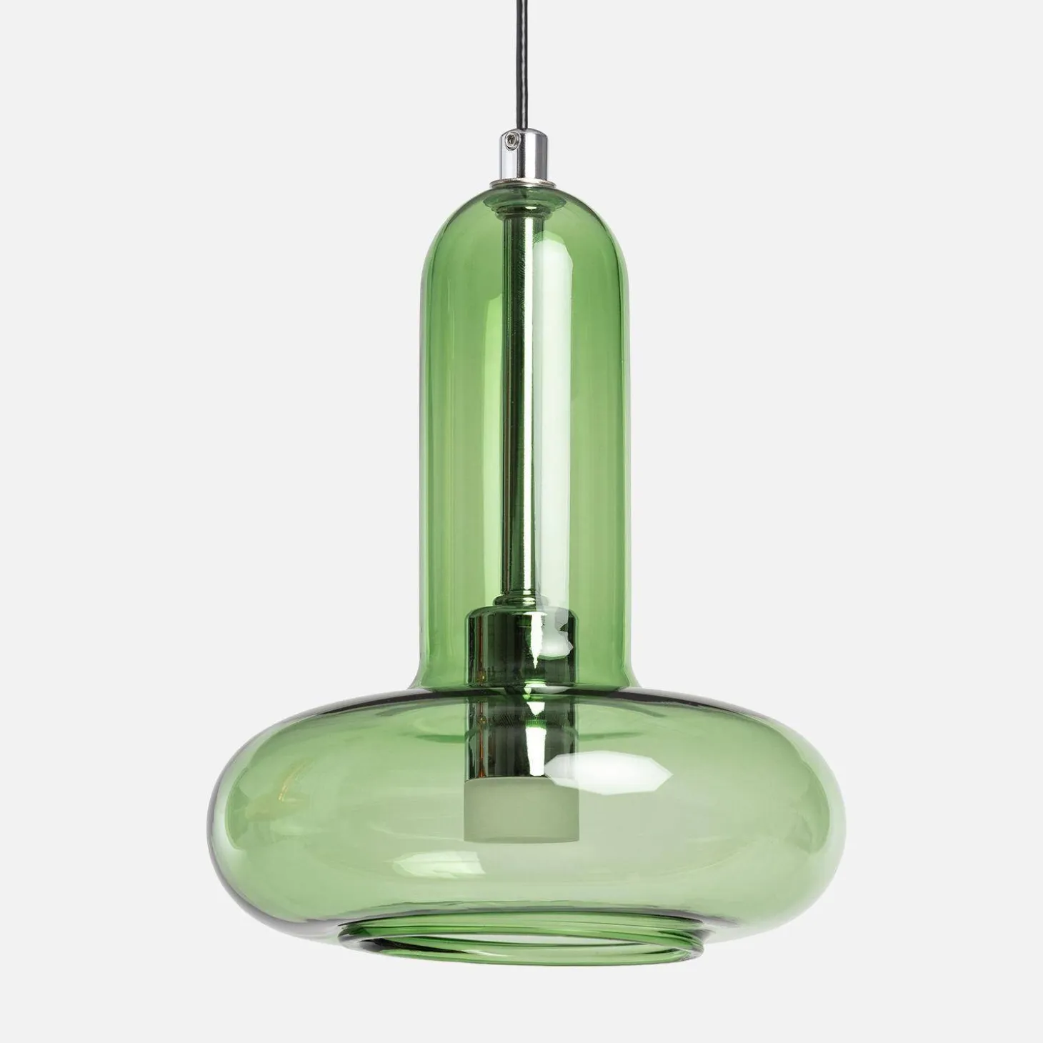 Lámpara colgante de interior LED, interior de cristal, Ø15cm