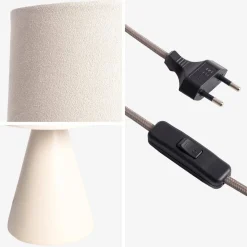 Lámpara de mesa interior cerámica, 13cm