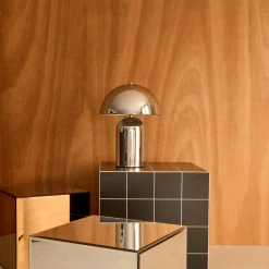 Lámpara de mesa interior metal, 25cm