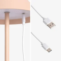 Lámpara de mesa interior/exterior LED inalámbrica, H32cm