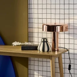 Lámpara de metal para mesa interior, 30cm