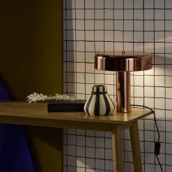 Lámpara de metal para mesa interior, 30cm