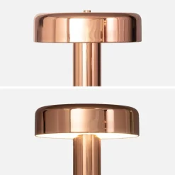 Lámpara de metal para mesa interior, 30cm