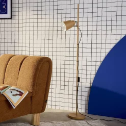 Lámpara de pie interior metal, 145cm