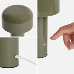 Lámpara LED de metal para mesa interior, 13cm