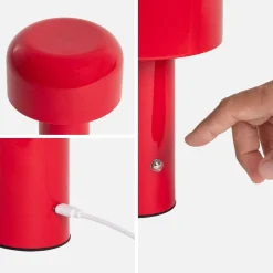 Lámpara LED de metal para mesa interior, 13cm