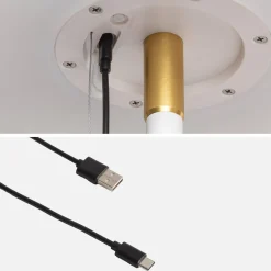 Lámpara solar LED exterior, 150cm