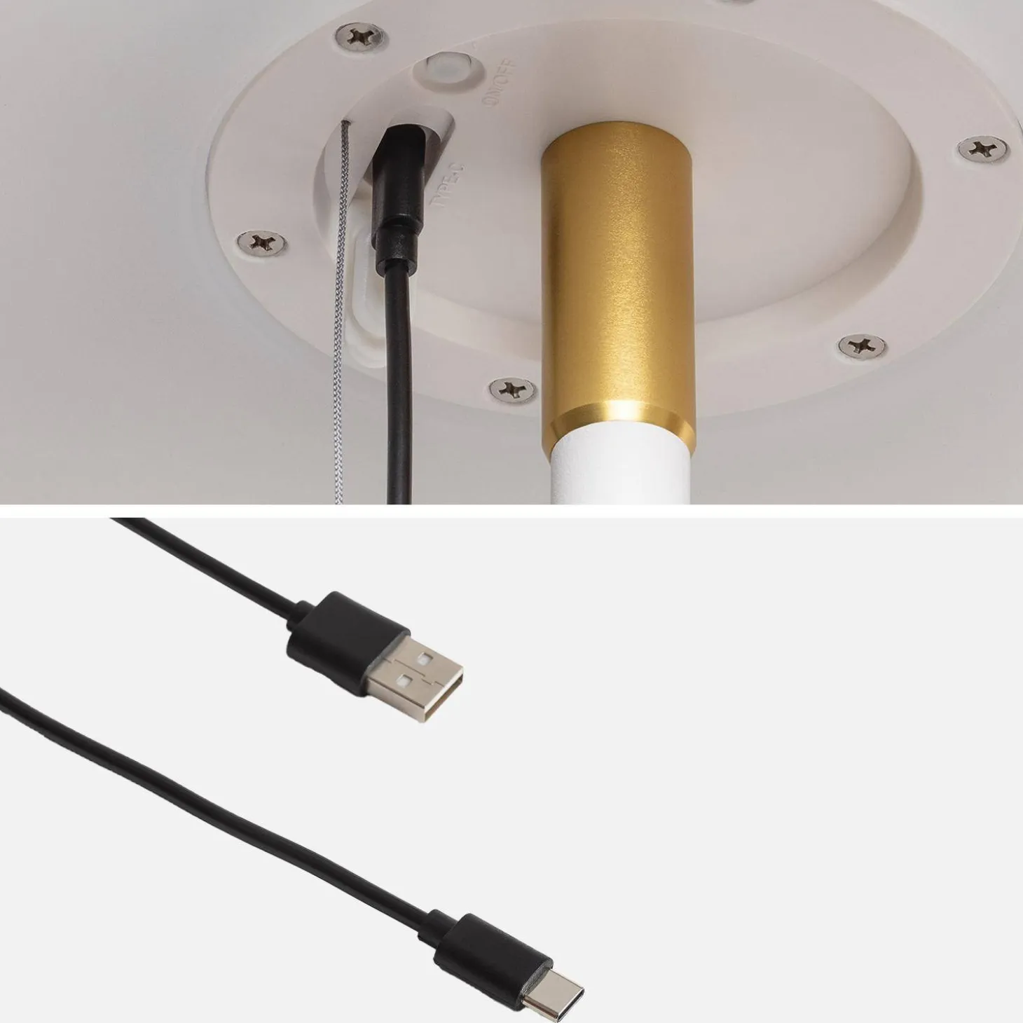 Lámpara solar LED exterior, 150cm