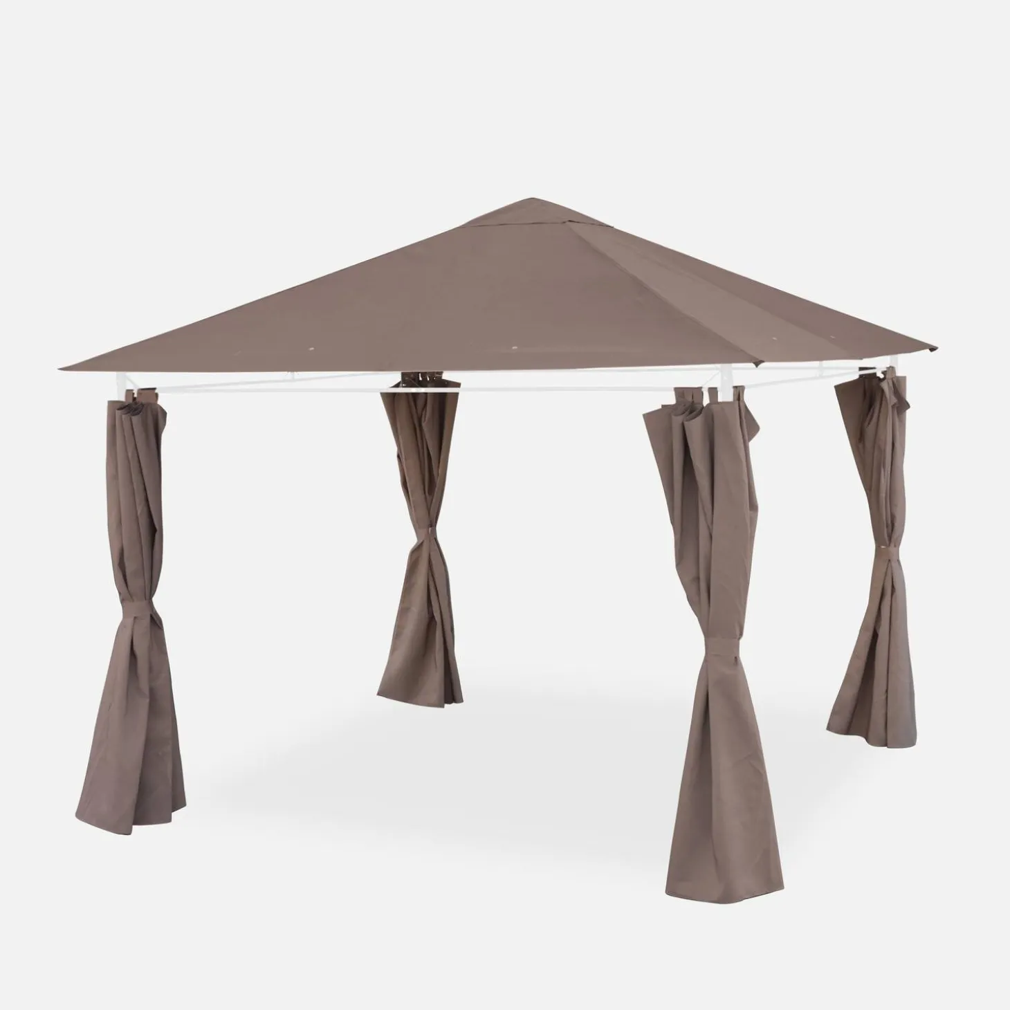 Lona de techo + cortinas para pergola Elusa 3x3m