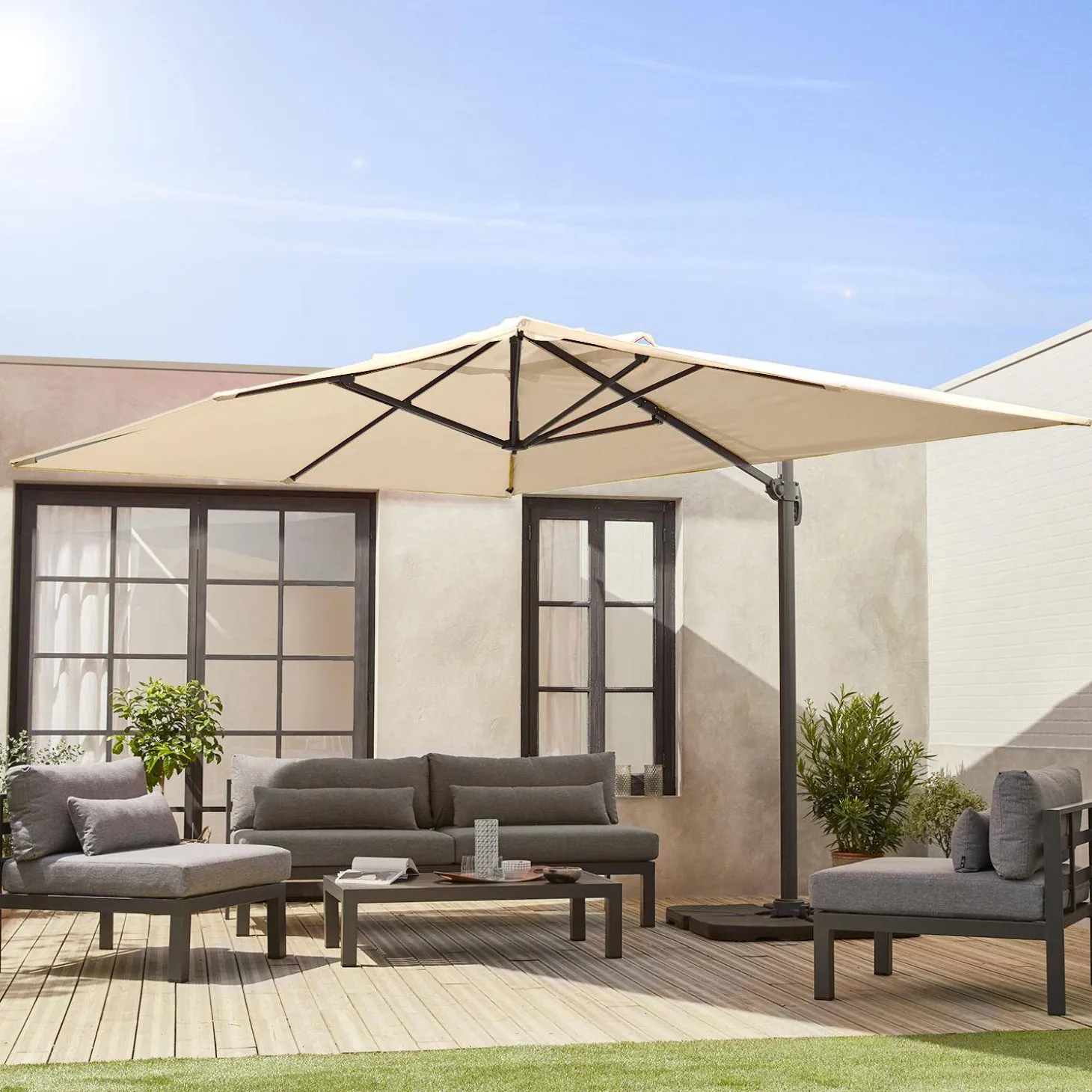 Lona protectora para 3x4m sombrilla