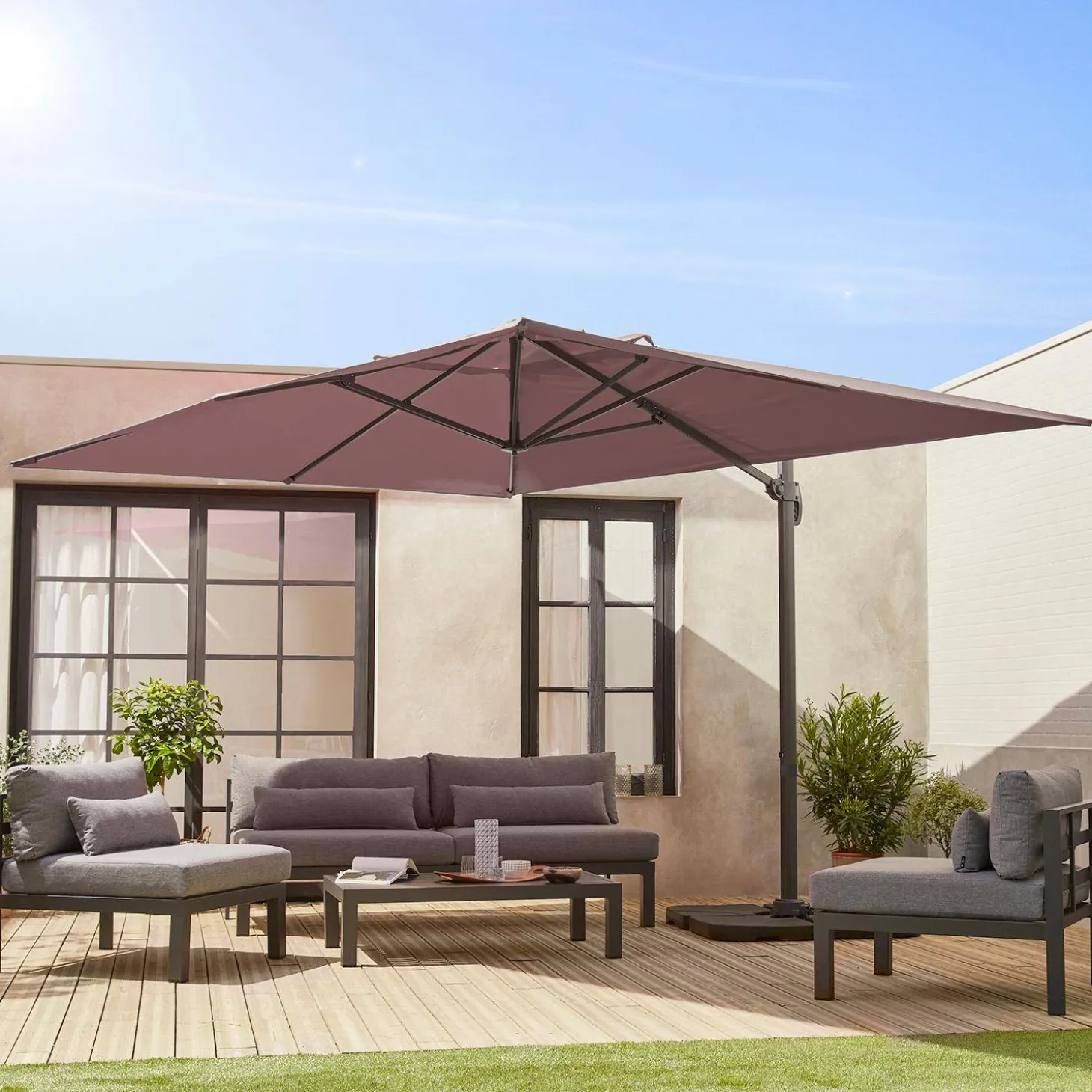 Lona protectora para 3x4m sombrilla