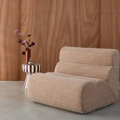 Módulo para sofá modular con tela efecto alpaca