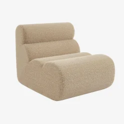 Módulo para sofá modular con tela efecto alpaca