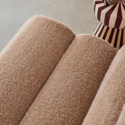 Módulo para sofá modular con tela efecto alpaca