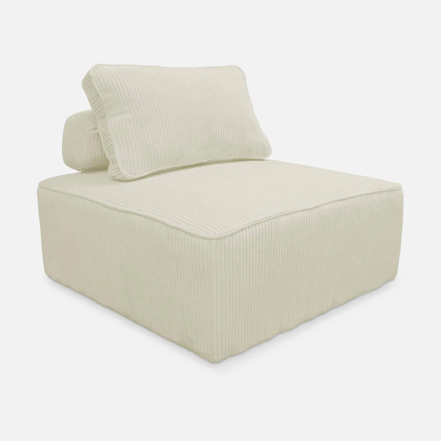 Módulo para sofá modular de pana, 1 plaza