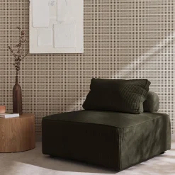 Módulo para sofá modular de pana, 1 plaza