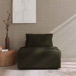 Módulo para sofá modular de pana, 1 plaza