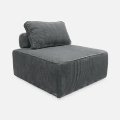 Módulo para sofá modular de pana, 1 plaza