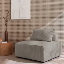 Módulo para sofá modular de pana, 1 plaza