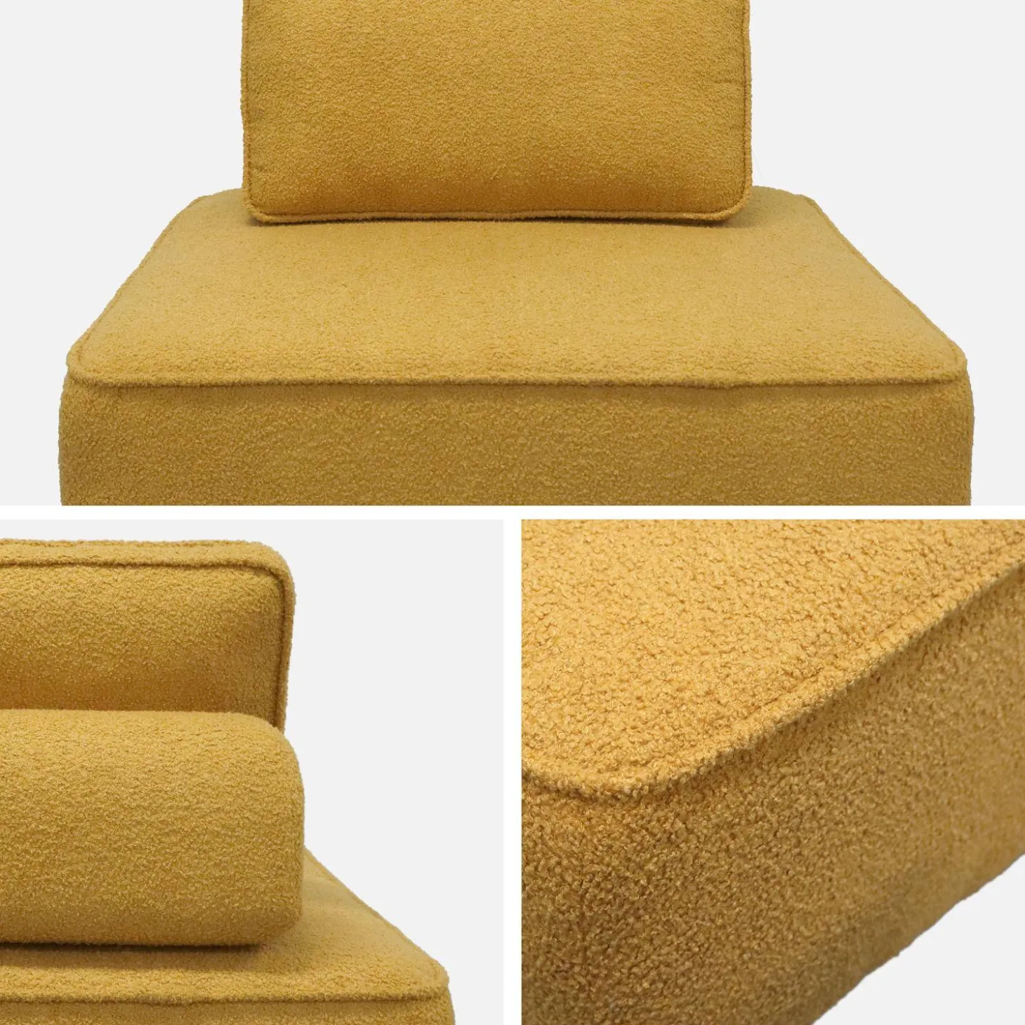 Módulo para sofá modular en tejido borreguito