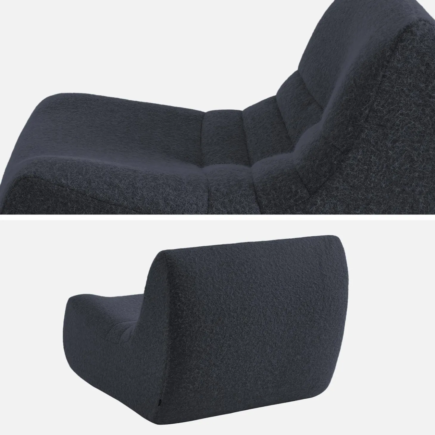 Módulo para sofá modular en tejido efecto alpaca