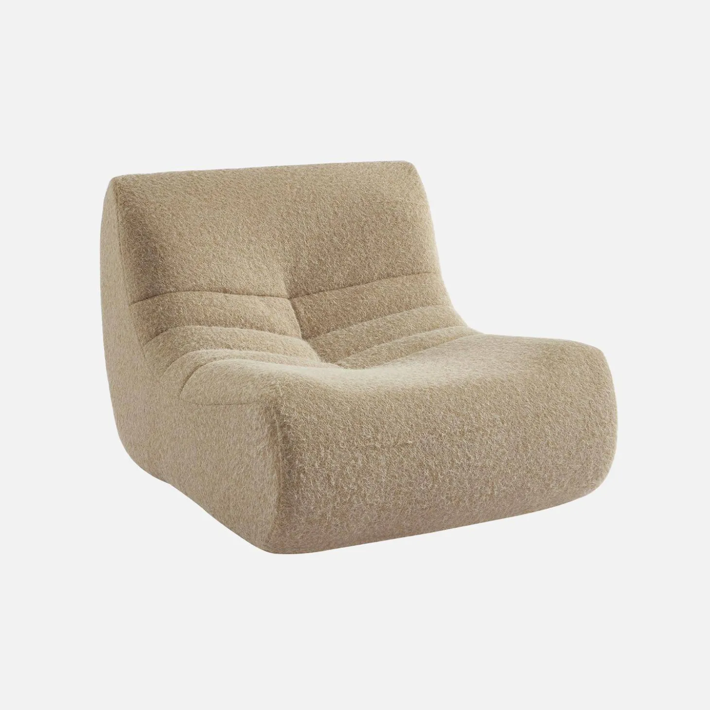 Módulo para sofá modular en tejido efecto alpaca