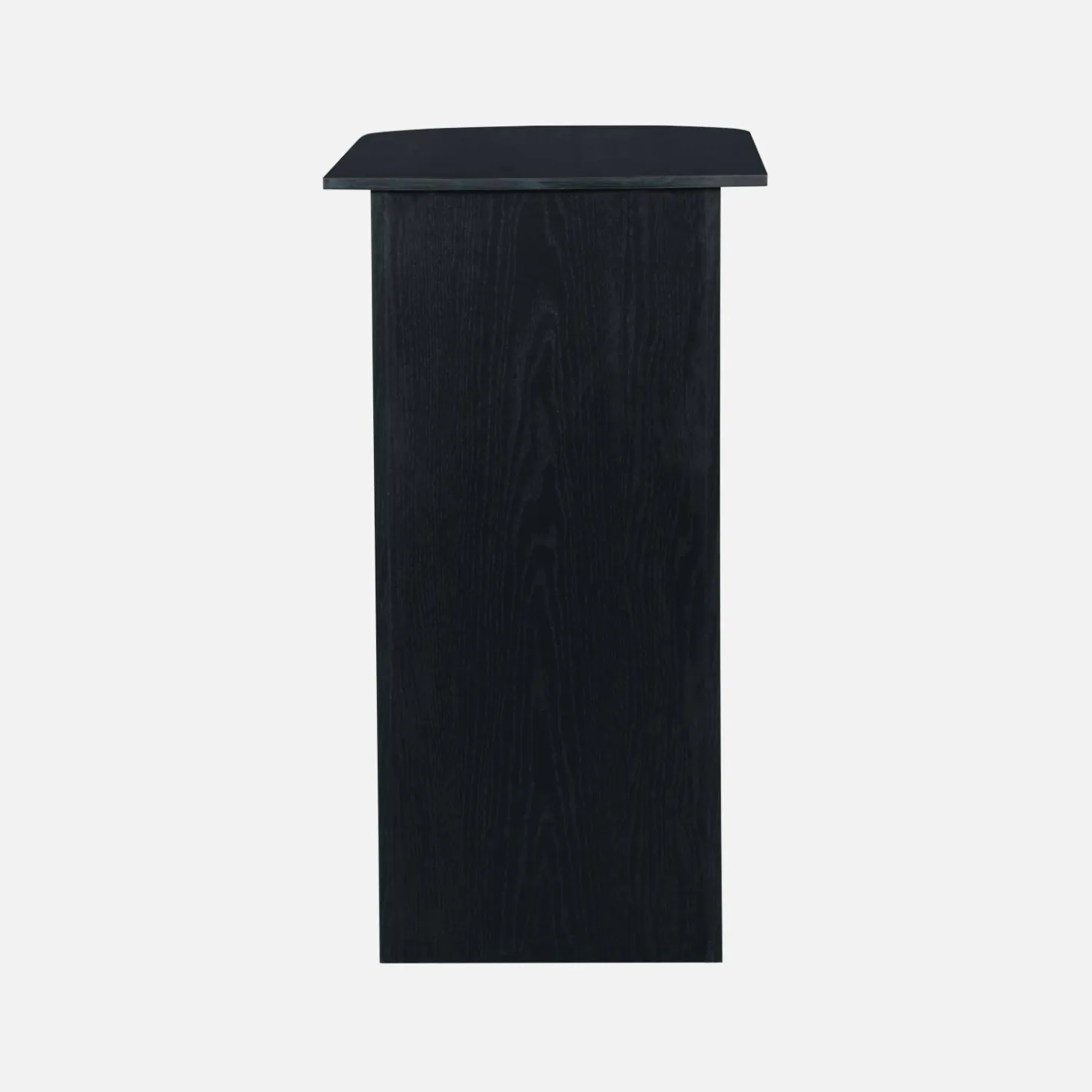 Mesa alta de cocina de madera con espacio de almacenamiento