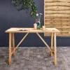 Mesa alta de jardín de madera de acacia, 4 personas