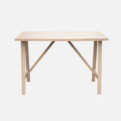 Mesa alta de jardín de madera de acacia, 4 personas