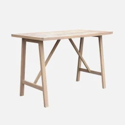 Mesa alta de jardín de madera de acacia, 4 personas