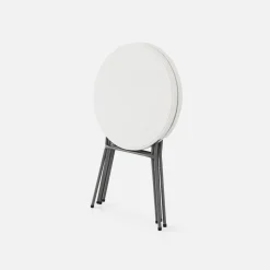 Mesa alta plegable de acero para eventos, set de 4
