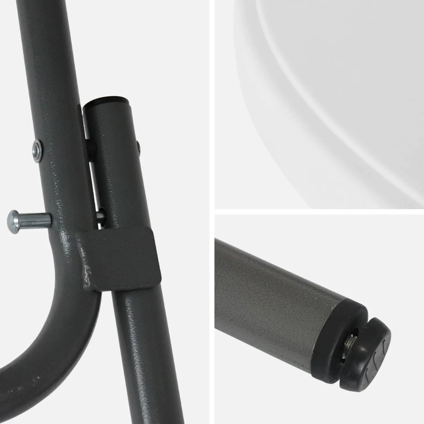 Mesa alta plegable, set de 2