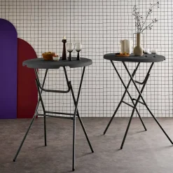 Mesa alta plegable, set de 2
