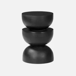 Mesa auxiliar de madera de mango