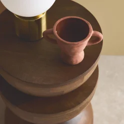 Mesa auxiliar de madera de mango