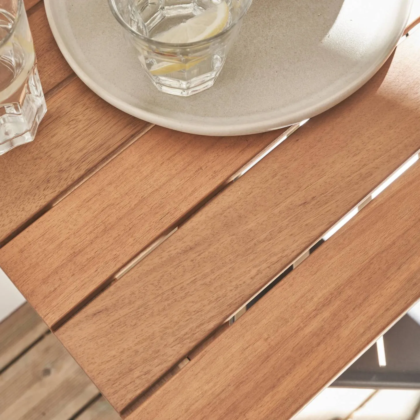 Mesa auxiliar de madera para balcón, plegable