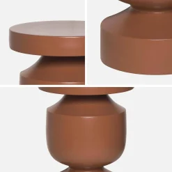 Mesa auxiliar de metal