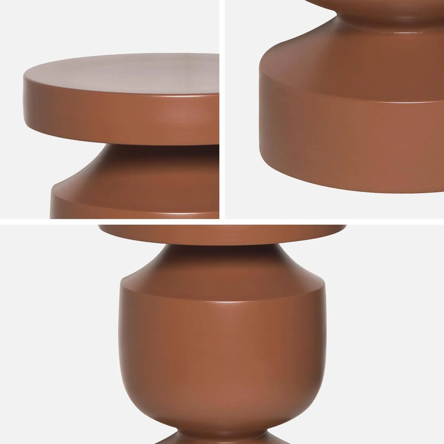 Mesa auxiliar de metal