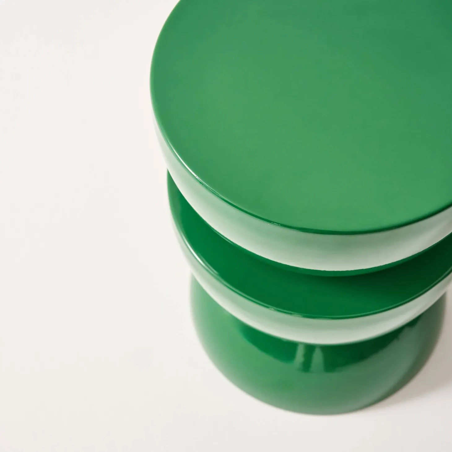 Mesa auxiliar, mesita metal efecto glassy