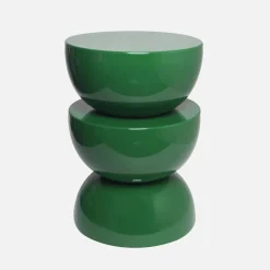 Mesa auxiliar, mesita metal efecto glassy