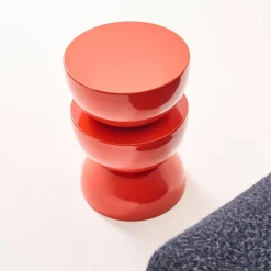 Mesa auxiliar, mesita metal efecto glassy