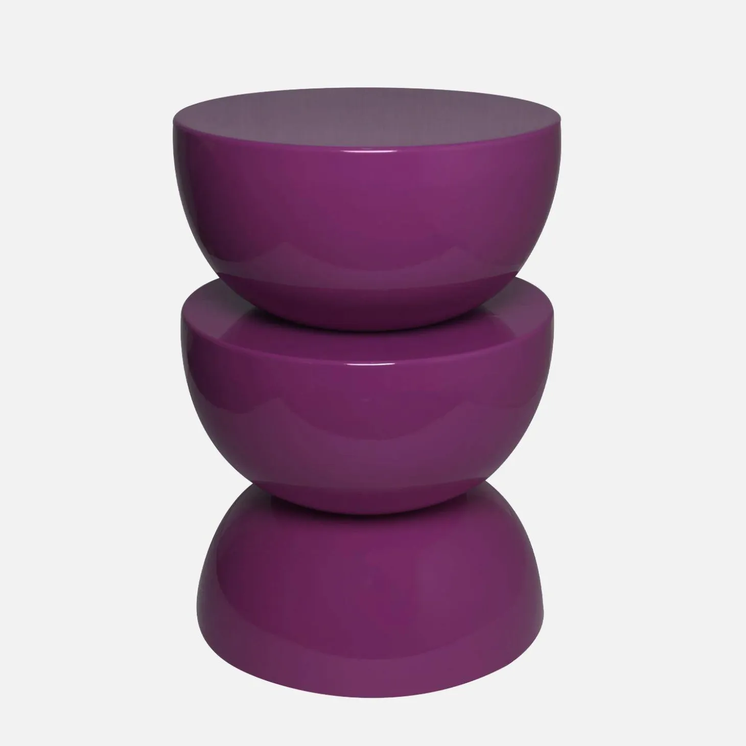 Mesa auxiliar, mesita metal efecto glassy