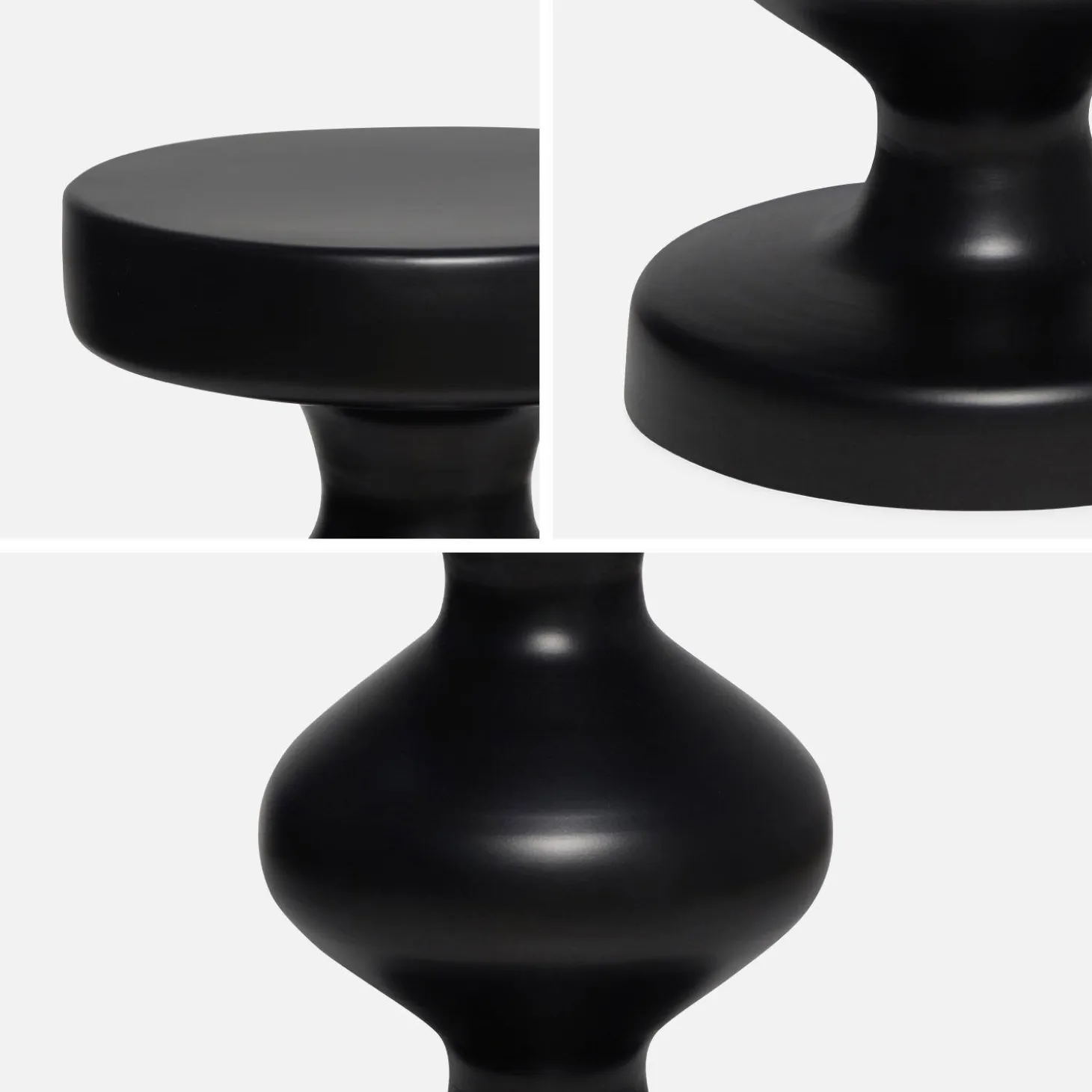 Mesa auxiliar o mesita de metal