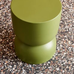 Mesa auxiliar, rincón de sofá, Mesita metal Ø32 x H42cm