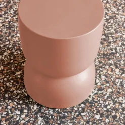 Mesa auxiliar, rincón de sofá, Mesita metal Ø32 x H42cm