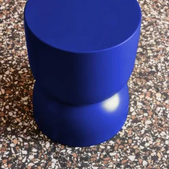 Mesa auxiliar, rincón de sofá, Mesita metal Ø32 x H42cm